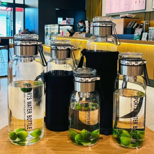 Glass Water Bottle With Infuser