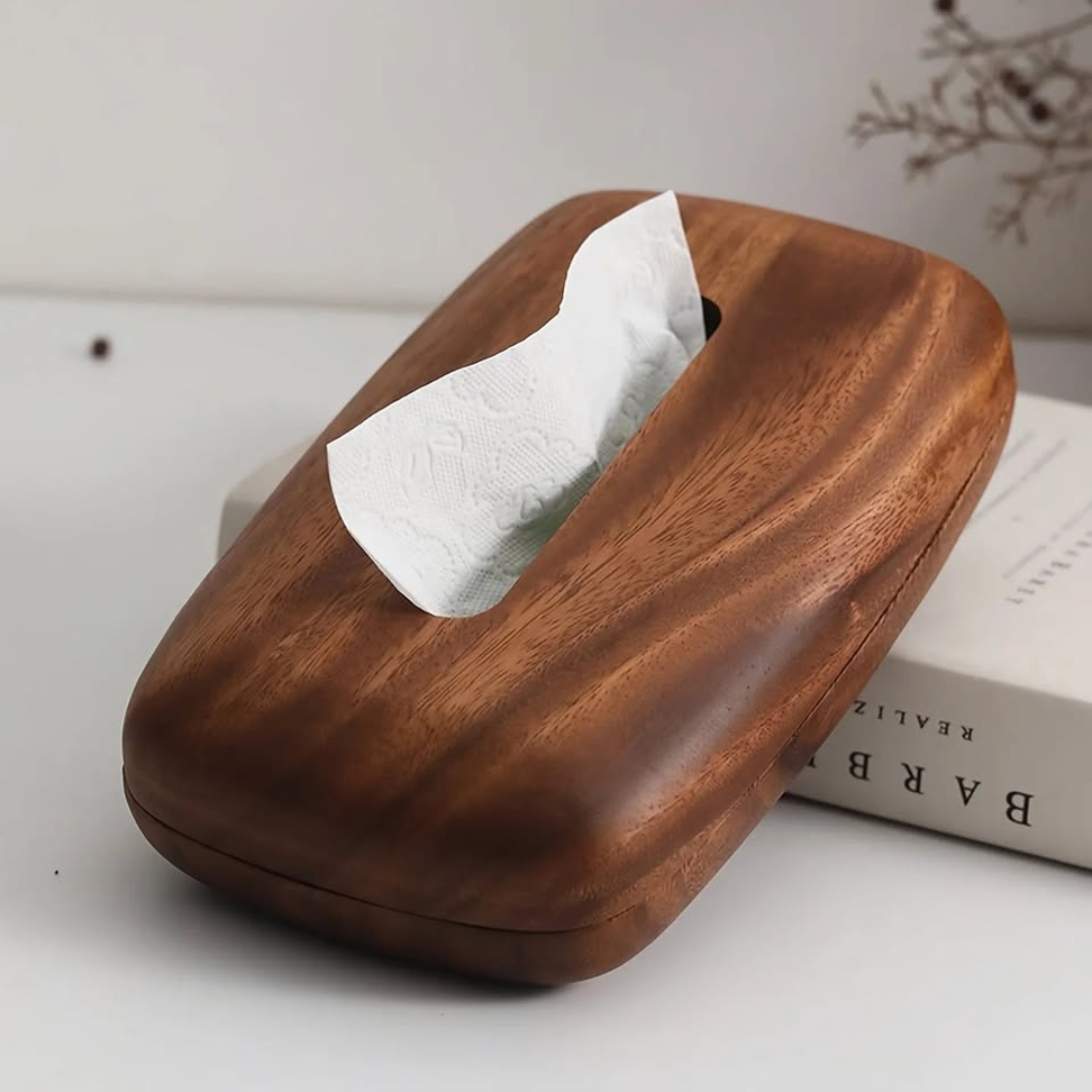 Walnut Tissue Box
