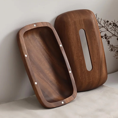 Walnut Tissue Box