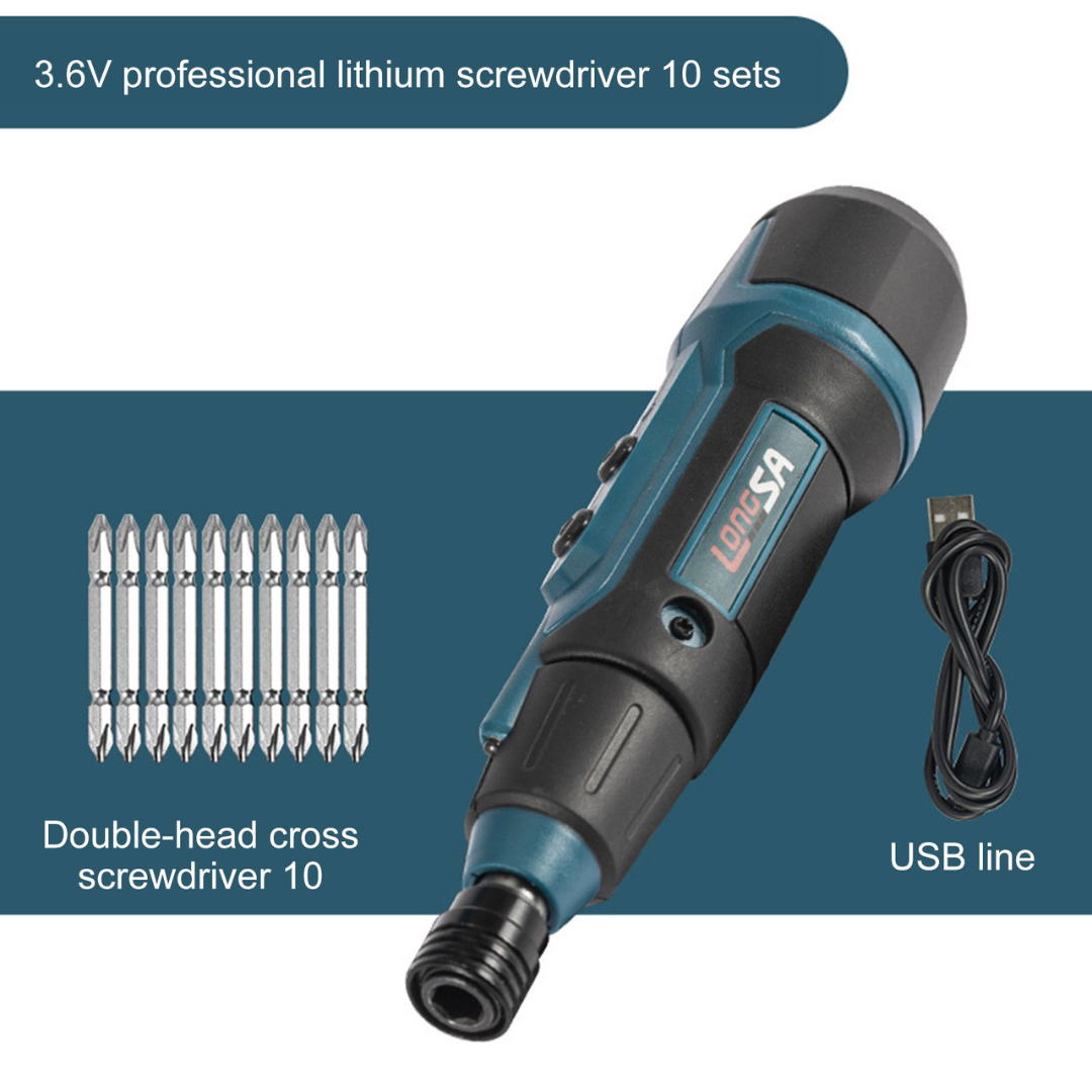 Electric Screwdriver With Flashlight