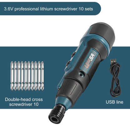 Electric Screwdriver With Flashlight