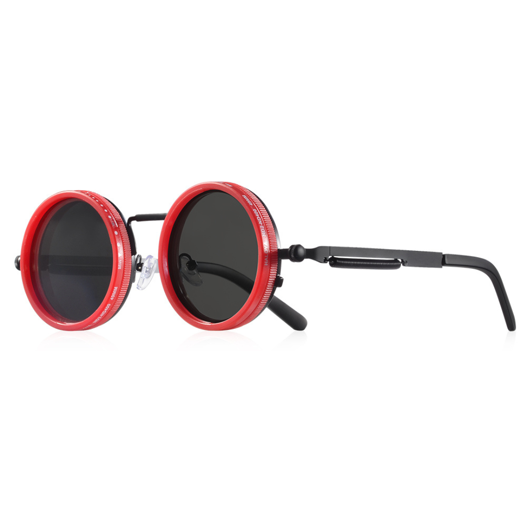 Adjustable Dimming Polarized Round Sunglasses