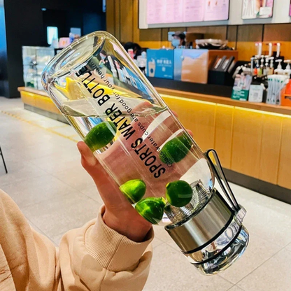 Glass Water Bottle With Infuser