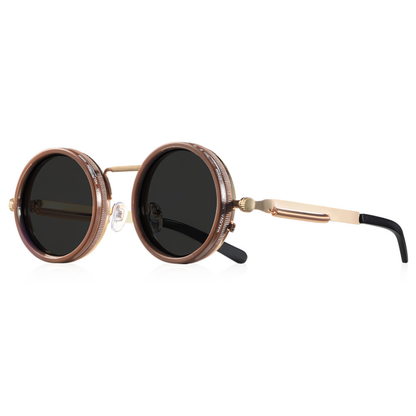Adjustable Dimming Polarized Round Sunglasses
