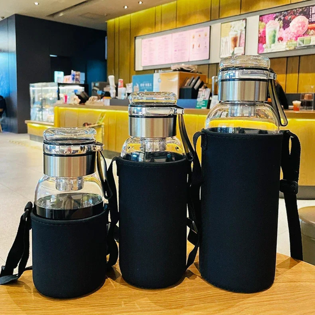Glass Water Bottle With Infuser