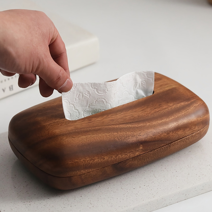 Walnut Tissue Box