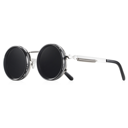 Adjustable Dimming Polarized Round Sunglasses
