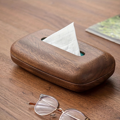 Walnut Tissue Box